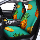 Pastel Turquoise Pineapple Pattern Print Universal Fit Car Seat Covers 102422