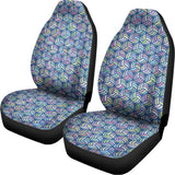 Pastel Volleyball Pattern Print Universal Fit Car Seat Covers 102422