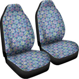 Pastel Volleyball Pattern Print Universal Fit Car Seat Covers 102422