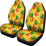 Pastel Zig Zag Pineapple Pattern Print Universal Fit Car Seat Covers 102422