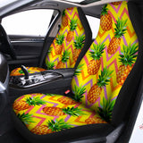Pastel Zig Zag Pineapple Pattern Print Universal Fit Car Seat Covers 102422