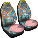 Patchwork Mandala Bohemian Pattern Print Universal Fit Car Seat Covers 102422