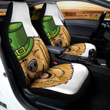 Patrick's Day Golden Retriever Print Universal Fit Car Seat Covers 102422