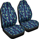Peacock Feather Pattern Print Universal Fit Car Seat Covers 102422