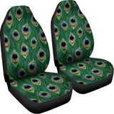 Peacock Tail Pattern Print Universal Fit Car Seat Covers 102422