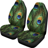 Peacock Tail Print Universal Fit Car Seat Covers 102422