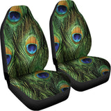 Peacock Tail Print Universal Fit Car Seat Covers 102422