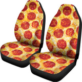 Pepperoni Pizza Print Universal Fit Car Seat Covers 102422
