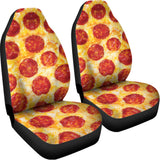 Pepperoni Pizza Print Universal Fit Car Seat Covers 102422