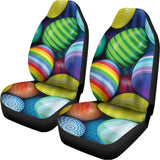 Pile Of Colorful Easter Eggs Print Universal Fit Car Seat Covers 102422