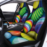 Pile Of Colorful Easter Eggs Print Universal Fit Car Seat Covers 102422