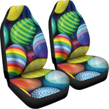 Pile Of Colorful Easter Eggs Print Universal Fit Car Seat Covers 102422