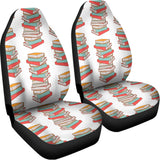 Pile Of Reading Books Pattern Print Universal Fit Car Seat Covers 102422