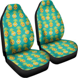 Pineapple Emoji Pattern Print Universal Fit Car Seat Covers 102422