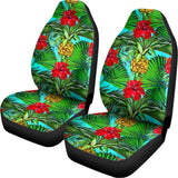 Pineapple Hibiscus Hawaii Pattern Print Universal Fit Car Seat Covers 102422