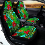 Pineapple Hibiscus Hawaii Pattern Print Universal Fit Car Seat Covers 102422
