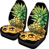 Pineapple Skull Print Universal Fit Car Seat Covers 102422