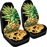 Pineapple Skull Print Universal Fit Car Seat Covers 102422