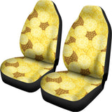 Pineapple Slices Pattern Print Universal Fit Car Seat Covers 102422