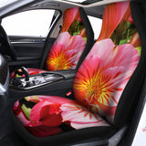 Pink Alstroemeria Print Universal Fit Car Seat Covers 102422