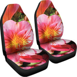 Pink Alstroemeria Print Universal Fit Car Seat Covers 102422