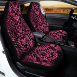 Pink And Black Snakeskin Print Universal Fit Car Seat Covers 102422
