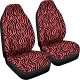 Pink And Black Tiger Stripe Print Universal Fit Car Seat Covers 102422
