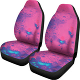 Pink And Blue Acid Melt Print Universal Fit Car Seat Covers 102422