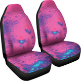 Pink And Blue Acid Melt Print Universal Fit Car Seat Covers 102422