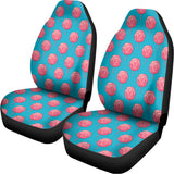Pink And Blue Cotton Candy Pattern Print Universal Fit Car Seat Covers 102422