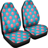 Pink And Blue Cotton Candy Pattern Print Universal Fit Car Seat Covers 102422