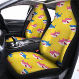 Pink And Blue Shark Pattern Print Universal Fit Car Seat Covers 102422