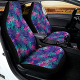 Pink And Blue Tropical Palm Leaf Print Universal Fit Car Seat Covers 102422