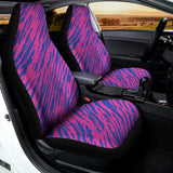 Pink And Blue Zebra Stripes Print Universal Fit Car Seat Covers 102422