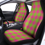 Pink And Green Buffalo Plaid Print Universal Fit Car Seat Covers 102422