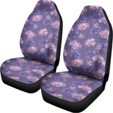 Pink And Purple Japanese Amaryllis Print Universal Fit Car Seat Covers 102422