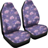 Pink And Purple Japanese Amaryllis Print Universal Fit Car Seat Covers 102422