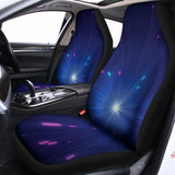Pink And Teal Lights Speed Print Universal Fit Car Seat Covers 102422