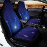 Pink And Teal Lights Speed Print Universal Fit Car Seat Covers 102422