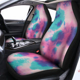 Pink And Teal Tie Dye Print Universal Fit Car Seat Covers 102422