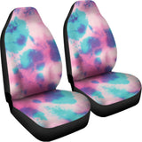 Pink And Teal Tie Dye Print Universal Fit Car Seat Covers 102422