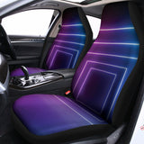 Pink And Teal Tunnel Lights Print Universal Fit Car Seat Covers 102422