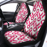 Pink And White Breast Cancer Print Universal Fit Car Seat Covers 102422