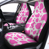 Pink And White Cow Print Universal Fit Car Seat Covers 102422