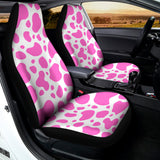 Pink And White Cow Print Universal Fit Car Seat Covers 102422