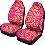 Pink And Yellow Giraffe Pattern Print Universal Fit Car Seat Covers 102422