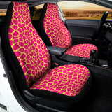 Pink And Yellow Giraffe Pattern Print Universal Fit Car Seat Covers 102422