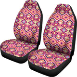 Pink Aztec Geometric Pattern Print Universal Fit Car Seat Covers 102422
