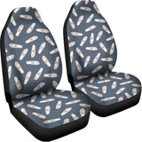 Pink Ballet Shoes Pattern Print Universal Fit Car Seat Covers 102422
