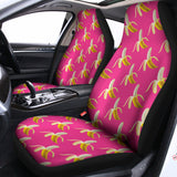 Pink Banana Pattern Print Universal Fit Car Seat Covers 102422